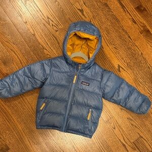 Patagonia Kids Puffer Jacket - Blue and Yellow